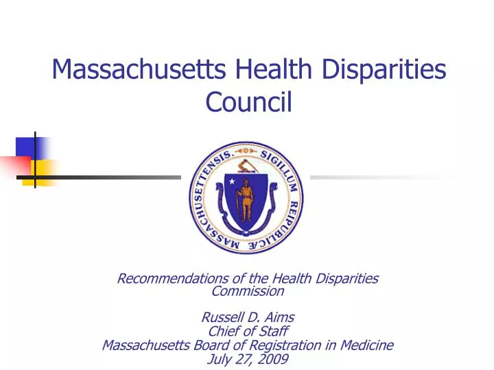 massachusetts health disparities council