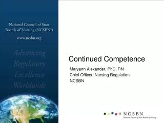 Continued Competence