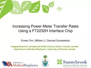 Increasing Power Meter Transfer Rates Using a FT2232H Interface Chip