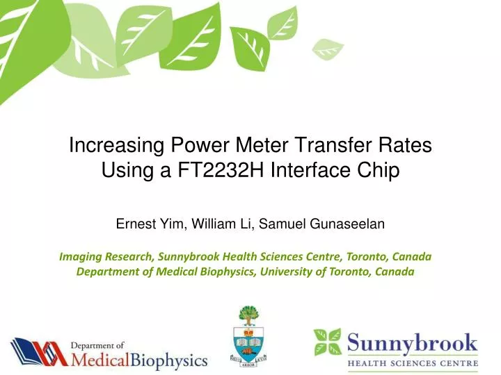 increasing power meter transfer rates using a ft2232h interface chip