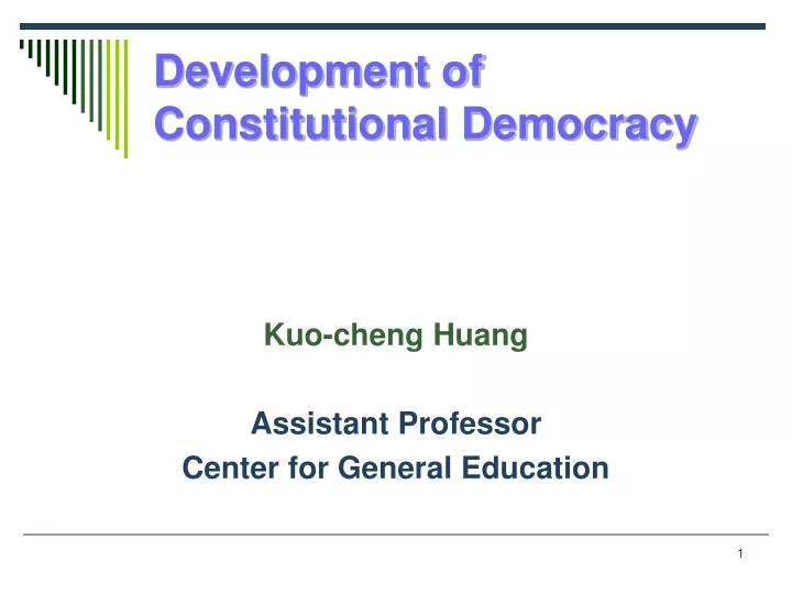 development of constitutional democracy