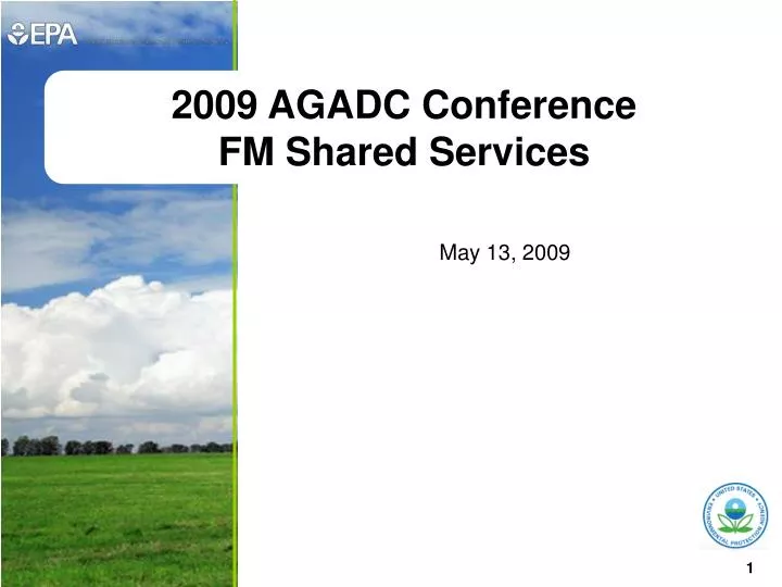 2009 agadc conference fm shared services