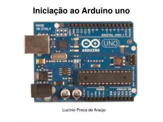 inicia o ao arduino uno