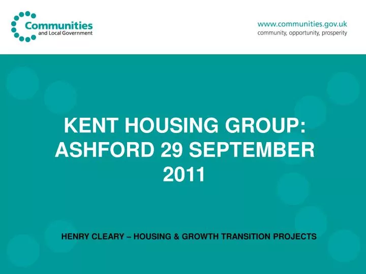 kent housing group ashford 29 september 2011