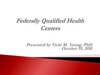 Federally Qualified Health Centers
