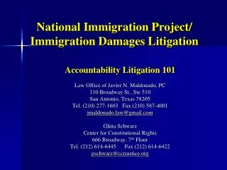 National Immigration Project/ Immigration Damages Litigation