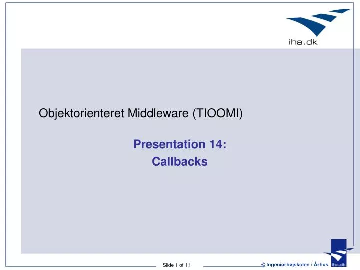 presentation 14 callbacks