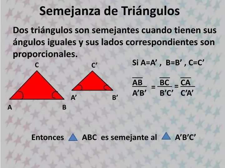 semejanza de tri ngulos