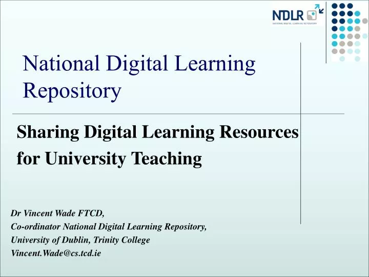 national digital learning repository