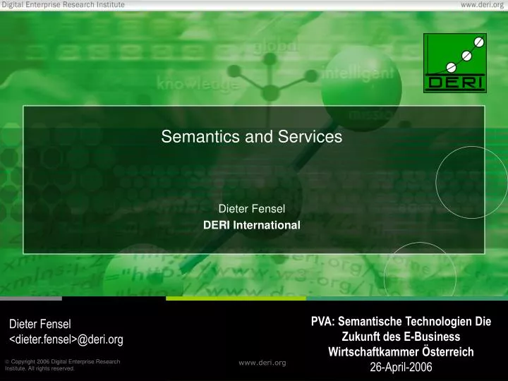 semantics and services