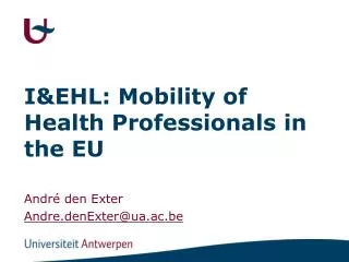I&amp;EHL: Mobility of Health Professionals in the EU
