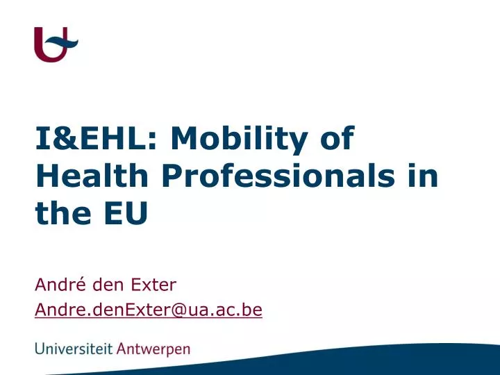 i ehl mobility of health professionals in the eu