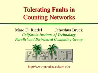 tolerating faults in counting networks