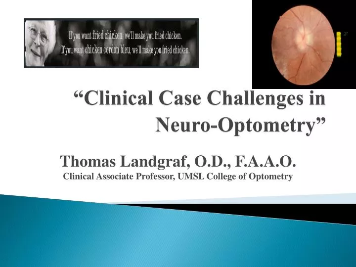 clinical case challenges in neuro optometry