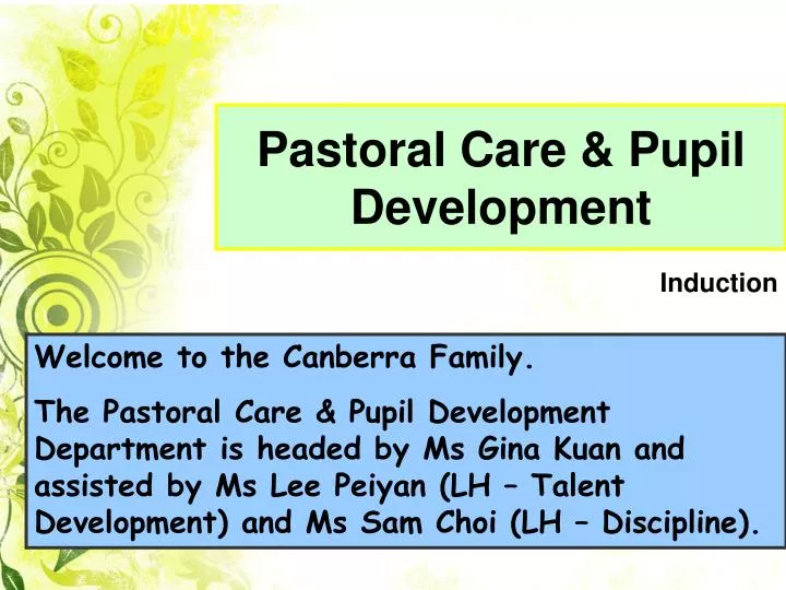pastoral care pupil development