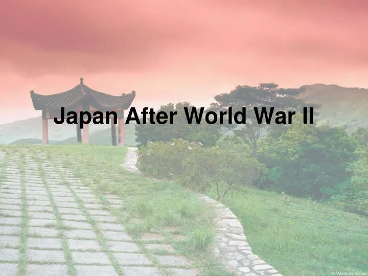 japan after world war ii