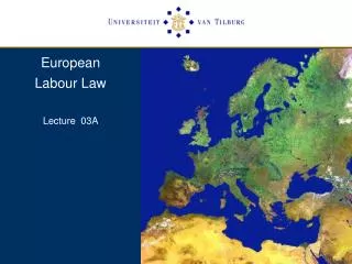 European Labour Law Lecture 03A