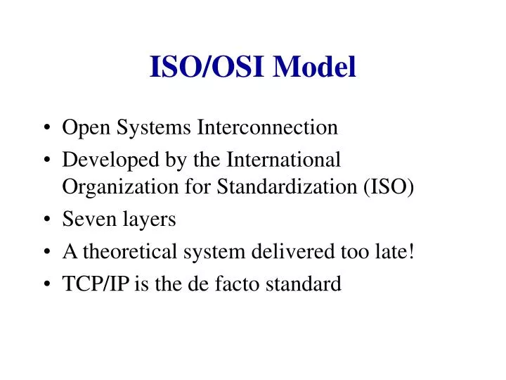 iso osi model