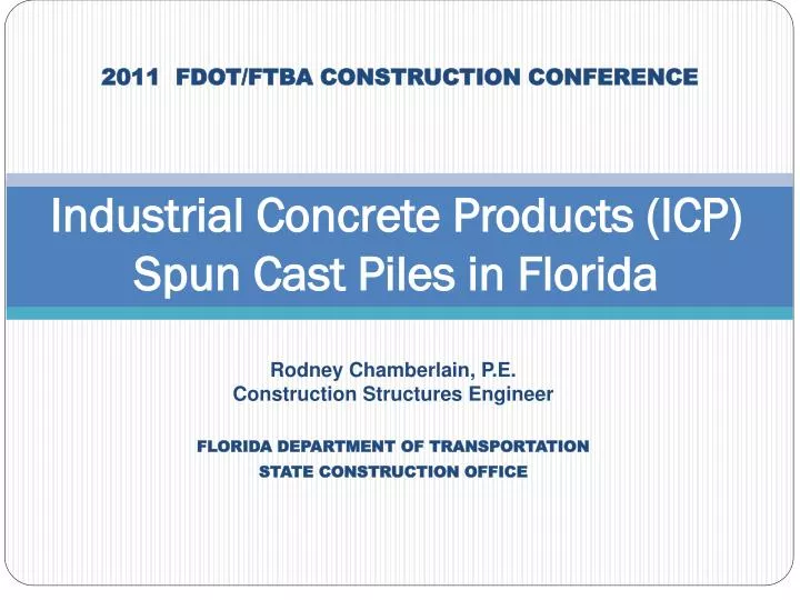 2011 fdot ftba construction conference
