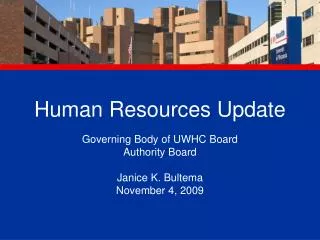 Human Resources Update