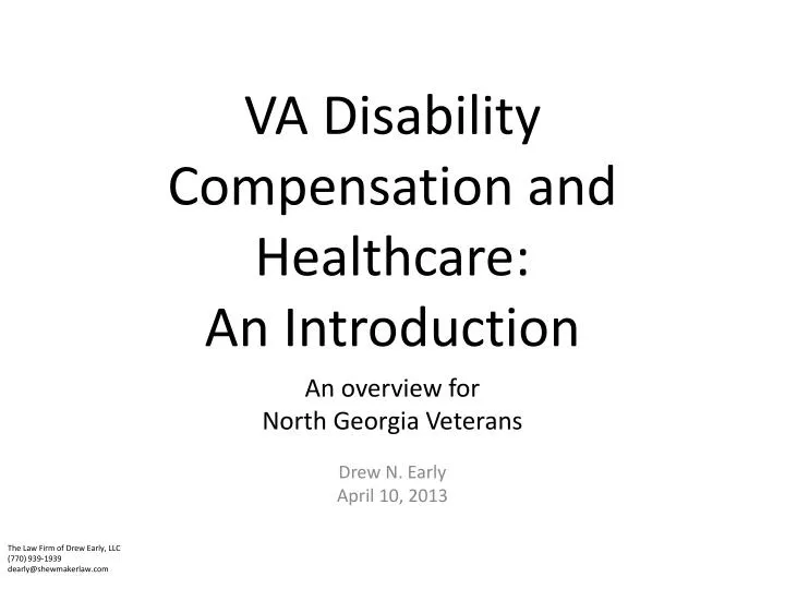 va disability compensation and healthcare an introduction