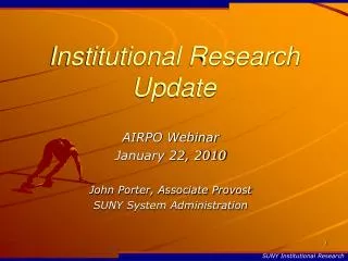 Institutional Research Update