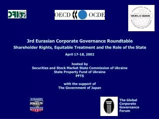 3rd Eurasian Corporate Governance Roundtable