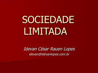 sociedade limitada