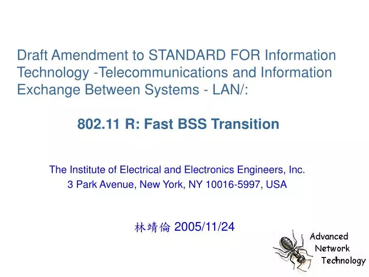 the institute of electrical and electronics engineers inc 3 park avenue new york ny 10016 5997 usa