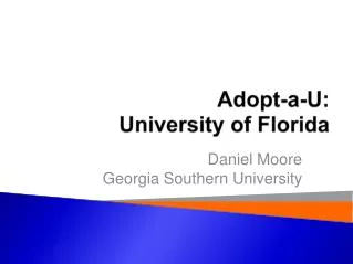 Adopt-a-U: University of Florida