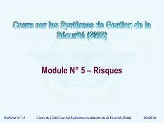 module n 5 risques