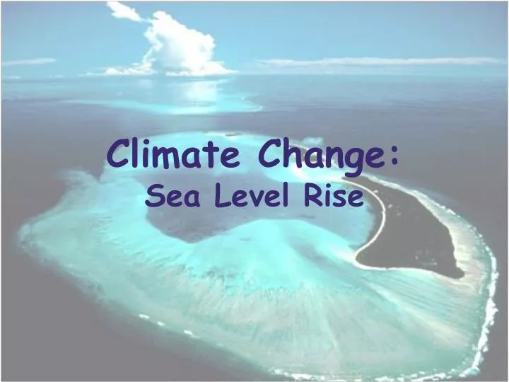 climate change sea level rise