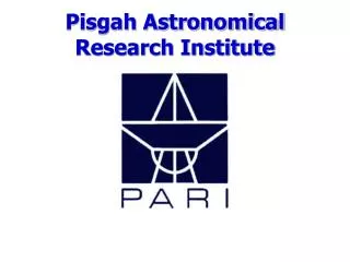 Pisgah Astronomical Research Institute