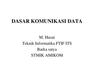 dasar komunikasi data