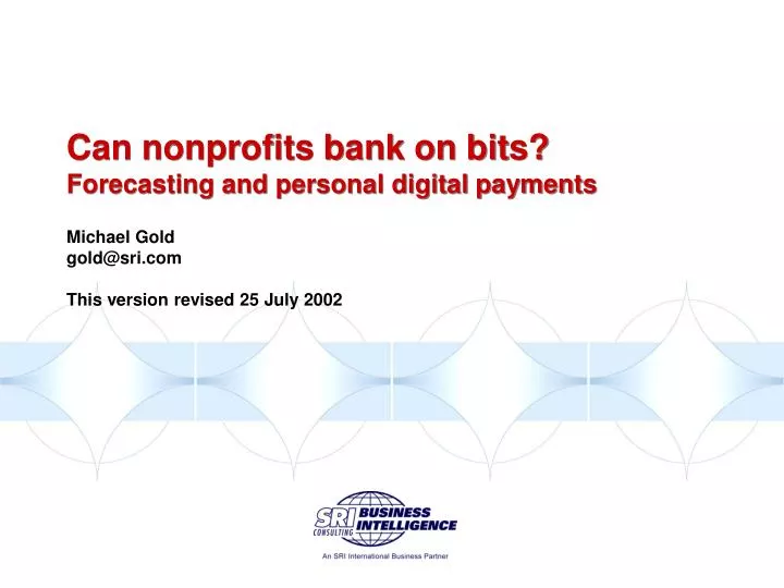 can nonprofits bank on bits forecasting and personal digital payments