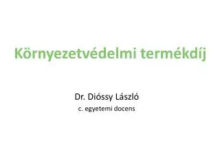 k rnyezetv delmi term kd j