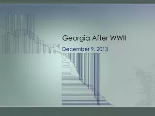 Georgia After WWII