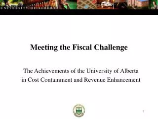 Meeting the Fiscal Challenge