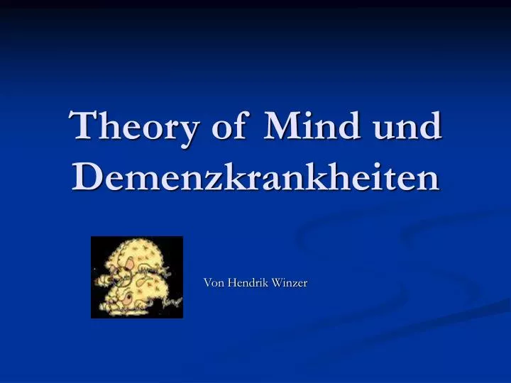 theory of mind und demenzkrankheiten
