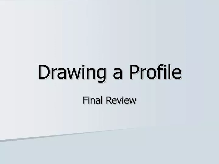 drawing a profile