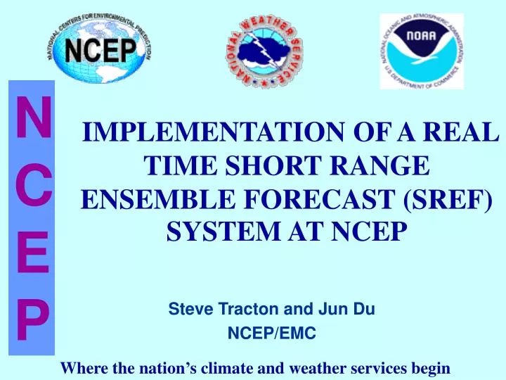 implementation of a real time short range ensemble forecast sref system at ncep