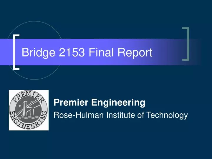 bridge 2153 final report