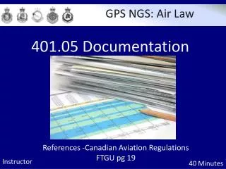 References - Canadian Aviation Regulations FTGU pg 19
