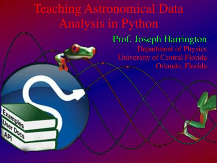 teaching astronomical data analysis in python