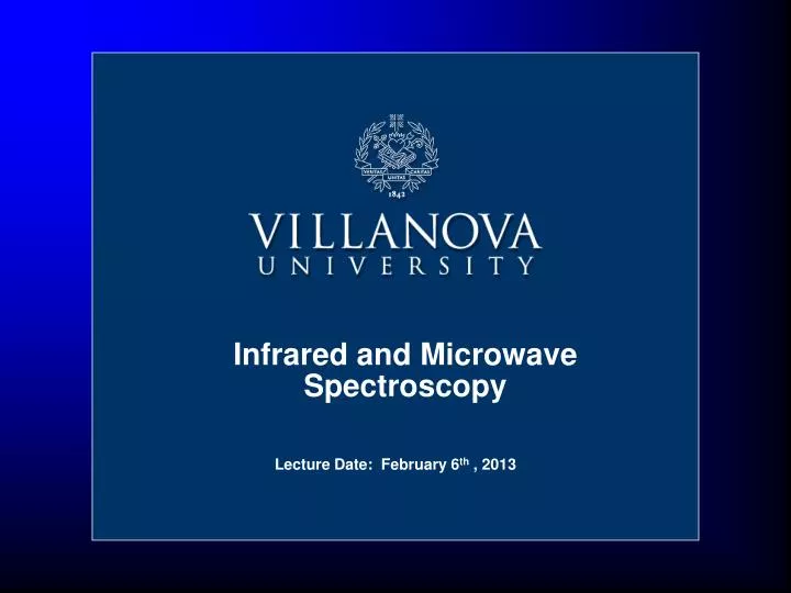 infrared and microwave spectroscopy
