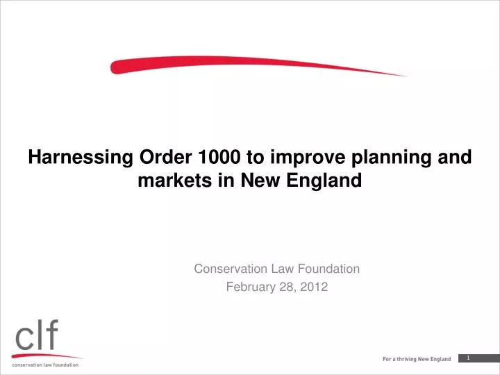 harnessing order 1000 to improve planning and markets in new england