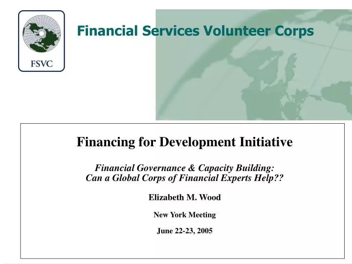 financial services volunteer corps