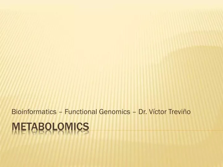 bioinformatics functional genomics dr v ctor trevi o