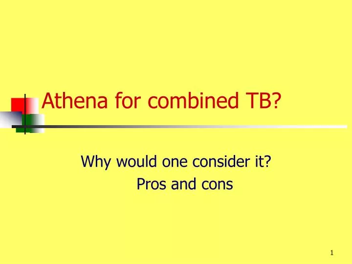 athena for combined tb