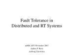 PPT - Fault Tolerance in Distributed Systems PowerPoint Presentation ...